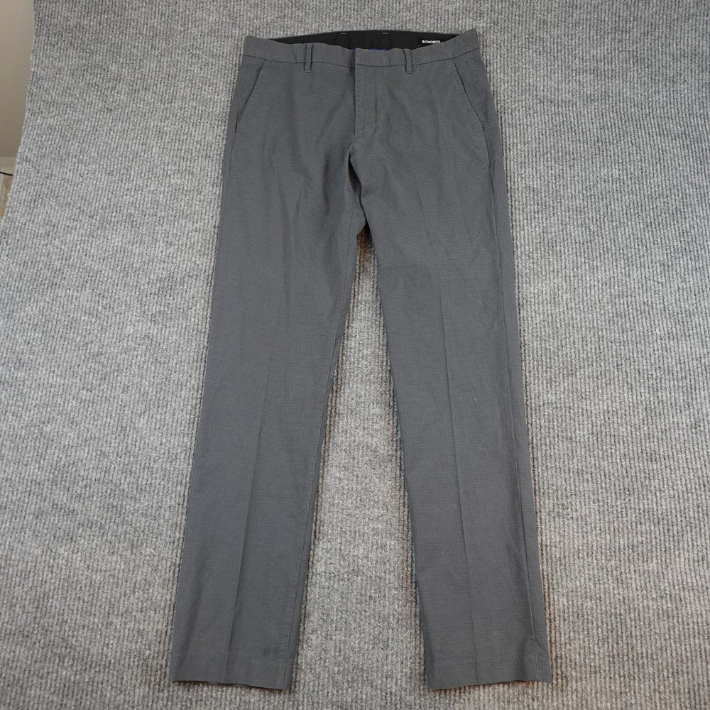Bonobos Thursday Pants Mens 34x34 Gray Slim Fit Stretch Chino Dress Casual